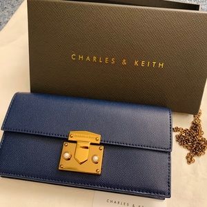 Long Purse Envelope Bag Thin Chain Shoulder Bag